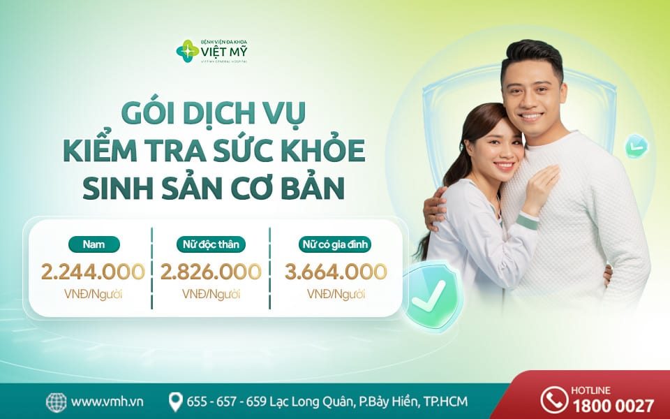 Gói kiểm tra sức khỏe sinh sản cơ bản