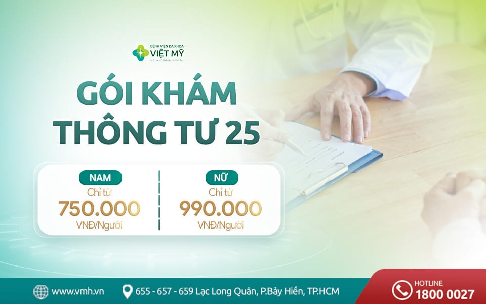 Gói khám sức khỏe Thông tư 25